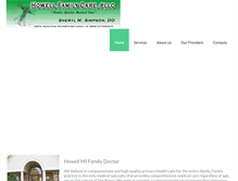 Tablet Screenshot of howellfamilycare.com